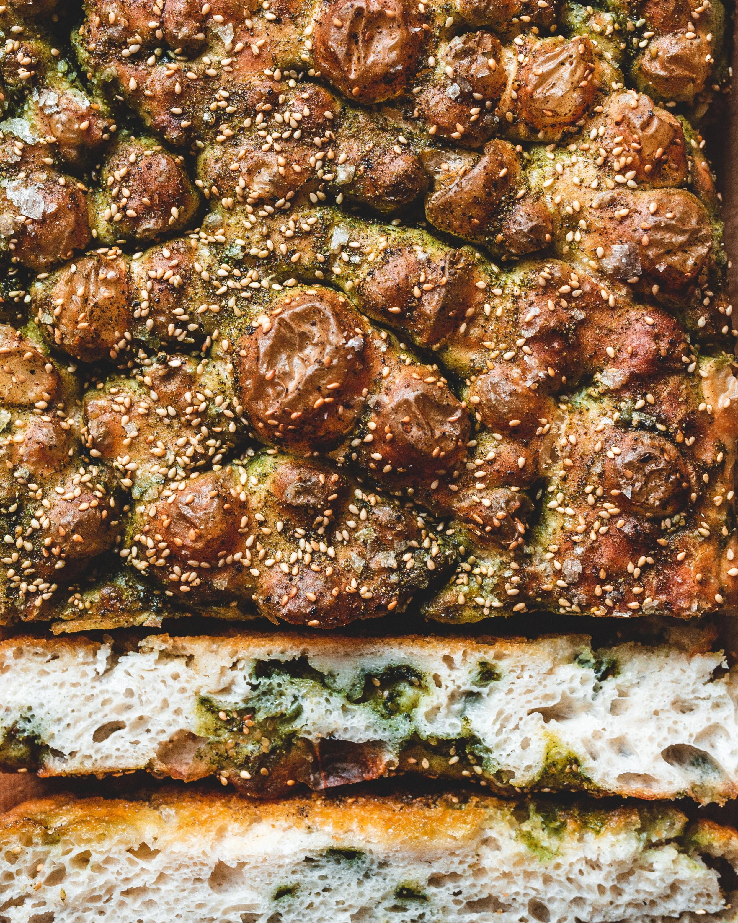 No-Knead Za'atar Focaccia — The Boy Who Bakes